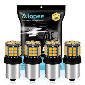 Alopee Ampoule PY21W LED Orange Clignotant 1056 BAU15S Haute Luminosité - 39 SMD 2835 Sans Polarité (9V-30V) pour RY10W 7507 12496 Clignotants Avant/Arrière Voiture - Lot de 4 Pièces (EU-AMAZENAR Global, neuf)