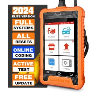 LAUNCH X431 Creader Elite Valise Diagnostic Auto pour VW pour Audi pour Skoda pour Seat pour Bentley pour Lambo,Système Complet Diagnostic,50+ réinitialisation,Codage ECU,contrôle bidirectionnel (Ediag, neuf)
