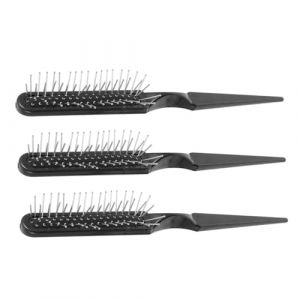 DEARMAMY 3Pièces Massage Acier Inoxydable de Peignes à Queue Brosse Démêlage pour Design pour Confort Optimal (Liiane, neuf)