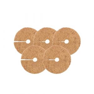 Wacredo Lot de 5 tapis ronds en coco - Protection hivernale et protection contre le gel pour plantes en pot - Protection des plantes en 100 % fibres de coco - Disque de paillage (20 cm - 80 cm de (Neyses-Gartenteiche, neuf)