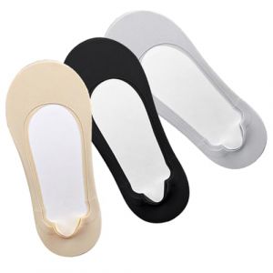 Beaupretty 3 Paires Chaussettes Invisibles Peu Profondes Filles Chaussettes Dentelle Chaussettes Femmes Chaussettes Quart Femme Pour Femme Mesdames Pantoufle Chaussettes Femmes Silicone (lorianca, neuf)