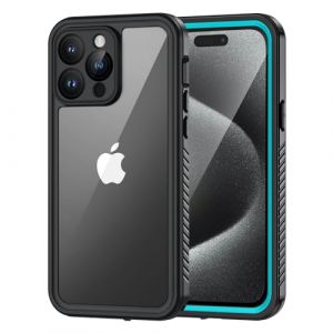 Lanhiem Coque pour iPhone 15 Pro Max &Eacute;tanche - Antichoc Incassable 360 Int&eacute;grale [avec Protection &Eacute;cran+Camera] IP68 Waterproof Militaire Chantier Pochette &Eacute;tanche pour iPhone 15 Pro Max (6.7)-Bleu (LanhiemDirect FR, neuf)