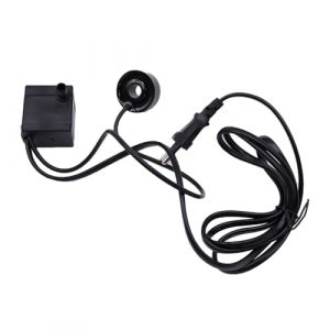 Ieron Pompe &agrave; Eau Submersible, Pompe de Fontaine 3 W 0,18 m3/h avec 4 lumi&egrave;res LED pour Fontaine, Piscine, &eacute;tang, Aquarium (avec t&ecirc;te de connecteur) (ieron, neuf)