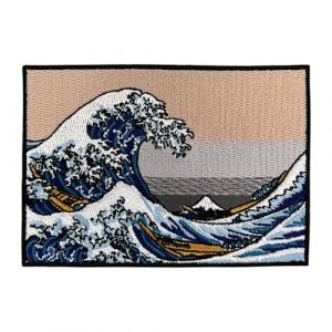 Urbanski Patch The Great Wave off Kanagawa Grande Vague à thermocoller sur 7 x 10 cm | Écusson Thermocollant, Transferts Thermocollant, Appliqués à coudre (urbanski, neuf)