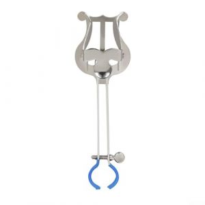 HEBEOT Lyre de défilé pour trompette - Lyre de fanfare à pince - Pièces d'instruments - Support pour partitions - 14,7 x 2,3 x 4,6 cm - Argenté (Grtshopper, neuf)