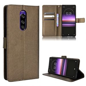 Coque Cuir pour Sony Xperia 1 Coque Housse Etui Cover,Coque pour Sony Xperia 1 J8110 J8170 J9110 J9150 SOV40 SO-03L Coque Etui en Cuir PU pour t&eacute;l&eacute;phone Portable Brown (Jielangxin, neuf)
