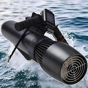 PioMue Scooters sous-Marins, Ensemble de propulseur sous-Marin sans balais de 180 Minutes, Scooter de mer sous-Marin électrique de 10 km/h, for Kayaks/Bateaux gonflables/Planches à pagaie 16000mAh (lianxindianzishangwu, neuf)