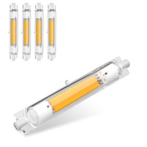 Hsientpe Ampoule LED R7S 118mm Dimmable,Ampoules R7S LED 118mm 30W équivalent à Ampoule Halogène 118mm 200W 300W,Blanc Chaud 3000K,2000LM,Pas de Scintillement,Éclairage à Faisceau 360°,Pack de 4 (Hsientpe EU, neuf)