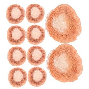 VICASKY Lot de 10 filets à cheveux pour chignon, ballet, filet à chignon, filet à chignon, filet à chignon, filet à chignon, filet à chignons, filet à chignon en tissu, café (Belicious Helper, neuf)