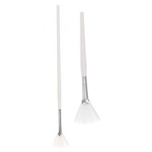 GALPADA 2 pièces Brosse Applicateur de Masque Beauté Outils de Lotion et Beurre pour Corps Brosse Éventail avec Poignée Longue et Courte pour Application de Soins Peau (Hargrove Hare, neuf)