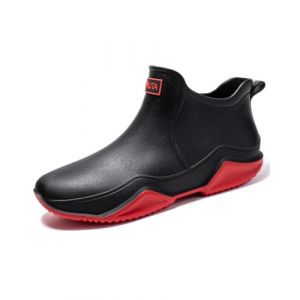 Lyuu Bottes de jardin unisexes en caoutchouc - Bottes de pluie imperm&eacute;ables et l&eacute;g&egrave;res - Pour la marche en plein air - Bottines courtes pour homme ou femme, P rouge., 41 EU (Haoxinkjshop, neuf)