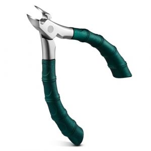 FVION Coupe-ongles Epais Pied à mâchoires Larges Ouvertes, Pince Ongles Incarne Pieds Antidérapant à Long Manche pour Personnes âgées, Ciseaux a Ongles Pieds de Précision (Vert) (bezouk, neuf)