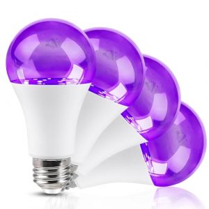 Vegena 4 Pi&egrave;ces Ampoule UV, 9W Lampe Lumi&egrave;re Noire LED, Ampoules Lumi&egrave;re Noire Lampe, 385-400nm Ampoules UV &Agrave; Lumi&egrave;re Pour La Maison, Les F&ecirc;tes, Halloween, Les Sc&egrave;nes, Les Dj Et Les Discoth&egrave;ques (MOTTIA FACING LIMITED, neuf)