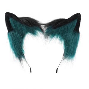 Watreketal Serre Tete,Serre-tête oreilles de chat Cosplay Femme Étudiants Carnavals Personnage d'anime Serre-tête oreilles de chat Serre-têtes en peluche Cerceau de cheveux de Noël (Xuanlang Trading, neuf)