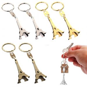 Lot de 6 Porte-clé Tour Eiffel Cadeaux Souvenir,Sac À Main Pour Les Filles Porte-Clés Rétro Porte-Clés Paris Porte-Clés Tour Eiffel Porte-Clés,Pour Fêtes Et Anniversaires Porte Clés (Binherd OU, neuf)