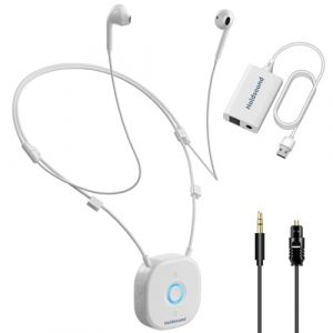 Holdsound HSD100 Casque TV sans Fil pour Personnes &Acirc;g&eacute;es, Casque sans Fil T&eacute;l&eacute;vision avec &Eacute;metteur USB, Conception de Tour de Cou, Volume Am&eacute;lior&eacute;, Pas de Retard Audio, Plug and Play, 15 Heures (Shenzhen DCX Technology Ltd., neuf)