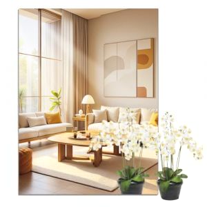 JMITHA Miroir Mural Adh&eacute;sif Miroir Autocollant Miroir Adhesif Miroirs Muraux Adh&eacute;sifs Acrylique 40 x 30 cm &agrave; Coller pour Salle de Bain, Entree, Porte, Armoire, Salon, Chambre (Yong ji heng, neuf)