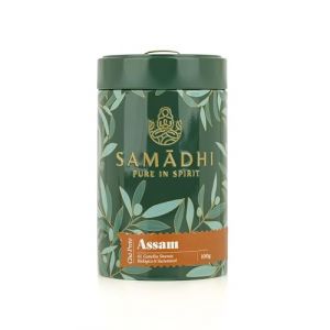 Th&eacute; Noir - Boite de 100g - Th&eacute; Noir Assam - Go&ucirc;t intense et l&eacute;g&egrave;rement sucr&eacute; - Id&eacute;al pour le th&eacute; du matin - Niveau de caf&eacute;ine 8 - Portugaise - Produit Gourmet (Pure Brands Portugal, neuf)