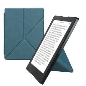 kwmobile &Eacute;tui Compatible avec Kobo Aura H2O Edition 2 Coque - &Eacute;tui &agrave; Rabat magn&eacute;tique Tablette eReader Similicuir - p&eacute;trole (SX-Commerce, neuf)