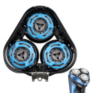 T&ecirc;te de Rasoir pour Philips S&eacute;rie 5000 SH50,Tete Rasoir pour Philips Serie 5000/5070/5080/5085/5050 Remplacement,Lame pour rasoir philips serie 5000, AT/PT/S5xxx(Black,Un ensemble de 3) (DeHaiShiGangGang, neuf)