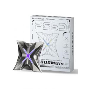 MOVE SPEED RX20 SSD Externe - 1 To Disque Dur Externe Jusqu'à 2000 Mo/s, Utilisant la Technologie USB 3.2 Gen 2x2 Type-C, Disque Dur SSD Portable pour PS5, Série iPhone 15, Téléphones Type-C, PC, Ordi (MOVE SPEED UK, neuf)