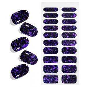 Violet Fonc&eacute; Stickers Ongles Gel, KALEFUL Nail Stickers Semi-durci Autocollant Ongle Gel Uv Deco Ongle Nail Art Sticker D&eacute;coration (ZHUOYIKEJI, neuf)