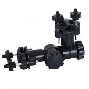 FireAngels Support de canne à pêche réglable à 360 degrés rotatif et verrouillable pour parapluie (BTMIEY, neuf)