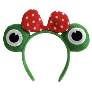 Bandeau de grenouille en peluche de dessin animé – Bandeau élastique pour maquillage et spa | Casque de grenouille verte pour Halloween, accessoires pour cheveux pour femmes, filles et fêtes (mingia, neuf)
