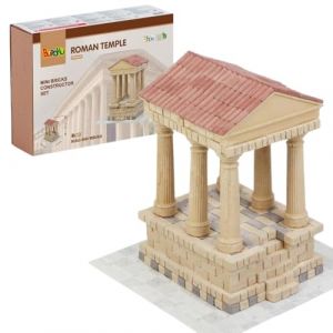 Buroku - Kit de construction romaine 390 pièces | Temple romain réaliste | Briques de pierre | Encourage l'apprentissage STEM et la motricité | Pour enfants et adultes | Colle incluse (Nadiprana, neuf)