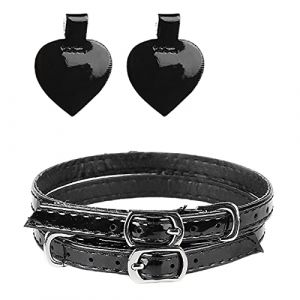 JK Home 2Pcs Amovible Sangles de Chaussure pour Chaussure &agrave; Talons Hauts Bride avec Boucle Noir #A PU (JK Happy Shopping, neuf)