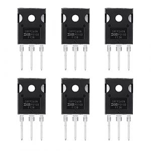 DollaTek Lot de 6 transistors MOSFET IRFP260N à canal N 50 A 200 V TO-247 AC (DollaTek, neuf)