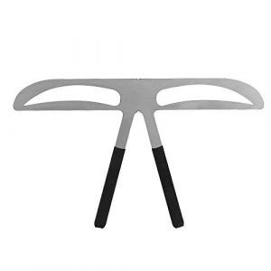 R&egrave;gle de sourcil pour maquillage permanent, gabarits de stencil sourcil bricolage, outil de positionnement, r&egrave;gle d'&eacute;quilibre de sourcil, stencil pour sourcils (salmueu, neuf)