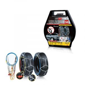 Chaînes à neige 155/80R14, 165/70R14, 175/65R14,185/55R14,185/60R14,195/50R14,195/55R14,215/40R14,145/80R15, 80R15, 155/7 0R15,165/60R15,165/65R15, (A2ZWORLD-FR, neuf)