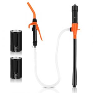 WODHMIEY Pompe d'aspiration d'huile électrique, portable, 9 l/min, commande de buse réglable, pour liquides non corrosifs, vidange d'huile de voiture, aspiration de carburant, convient pour cellule D (Moonnai, neuf)