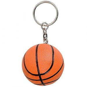 Ballon Basket Rouge Porte Clé Mousse (LP-Divertissements, neuf)