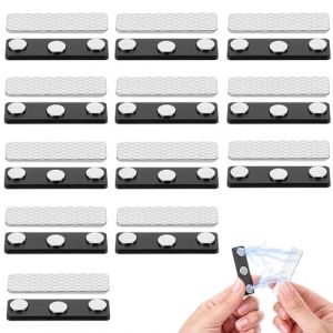 10 Paires Aimant Rideau, Aimants de Rideau Magn&eacute;tique, Aimant de Fermetures Magn&eacute;tiques pour Rideaux, Stores de Fen&ecirc;tre Aimants avec Adh&eacute;sif Clips pour Rideaux Stores Occultants Maison Bureau (LiuHancsqd, neuf)