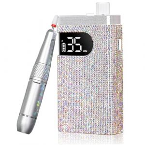 Fangxuee Ponceuse à Ongles Électrique Sans pour Perceuse Acrylique Diamantée Rechargeable et Portable avec Écran HD 35 000 Tr/Min (Patrick MacDonald, neuf)