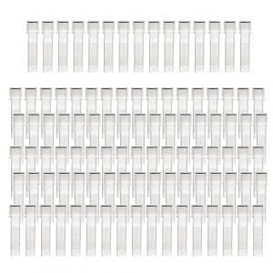 HUAZIZ Lot de 100 Transparent Tubes à Essai en Plastique 1,5ml avec Bouchon à Vis pour Laboratoire, Cryotubes En Plastique Tubes Cryogéniques Gradués Tube à Échantillons (HUAYUE-EU, neuf)