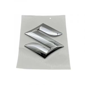 DFVBNH Auto Logo Sticker Autocollant pour Suzuki Grand Vitara 2022 2023, Autocollant avec Emblème pour Capot Avant Arrière Tronc DéCoration Signe Styling Accessoires,Silver-A (ZEXIANGSHANGMAO, neuf)