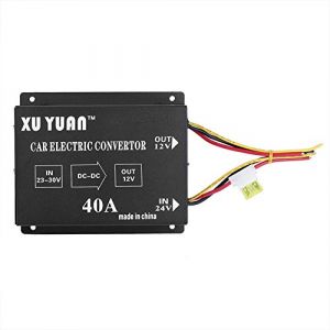 EBTOOLS pour transformateur 24v 12v Camion Car Truck DC Convertisseur de Puissance 24V à 12V Convertisseur réducteur de Tension à inverseur électrique(24v to 12v/40A/480w) (yafaa, neuf)