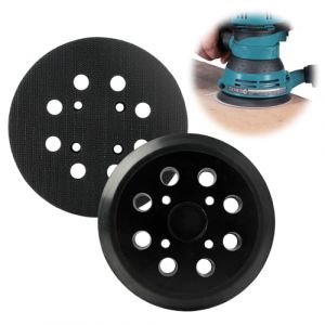 Plateau Ponceuse 125mm pour Bosch PEX 300/400 AE / 4000 AE Advanced Orbit 18, 8 Trous Plateau Ponçage Professionnel pour Ponceuse Auto Agrippant Excentrique, Émeri, Moyen (ZhanXingBoFu, neuf)