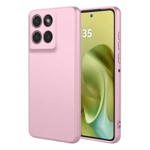 COMAKU Coque pour Motorola Moto G86 5G, Housse Etui en Mate TPU Souple Protection en Silicone [Antichoc] [Antid&eacute;rapante] [Anti-Empreintes digitales] - Rose (Dinsi, neuf)