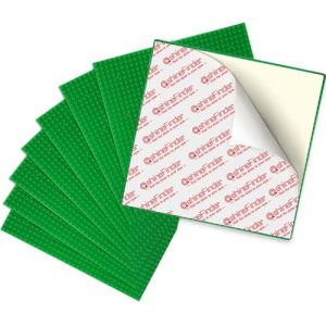 shineFinder Ensemble de 8 plaques Plaque de Construction Compatible avec Les Briques Lego, 25.5 * 25.5cm, et à Coller pour Plateau de Table, Mur, boîte de Rangement (8 pièces Vert) (ShunYi-EU, neuf)