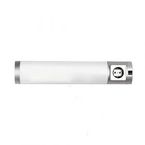 Luminaire d'agencement cuisine led, blanc, 45 cm, Applique murale avec interrupteur pour cuisine et salle de bains, Lampe pour miroir avec prise et interrupteur, Éclairage LED à faible éblouissement (Licht-Erlebnisse, neuf)