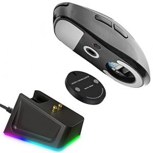 Station de charge améliorée avec affichage RVB compatible avec souris de jeu sans fil Logitech G Pro x Superlight - Câble de charge USB de 1,5 m - Support pour souris Logitech G Pro G502/G703/G903 (Reeyear EU, neuf)