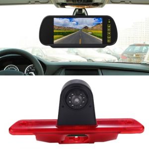Cam&eacute;ra de recul HD pour feu stop avec &eacute;cran de r&eacute;troviseur de 7" pour Fiat Scudo 270 272/Citro&euml;n Jumpy Dispatch Box VF7/Peugeot Expert Tepee VF3A VF3U VF3X Furgon/Toyota ProAce Diesel FWD MDX (kfz_sebastian, neuf)