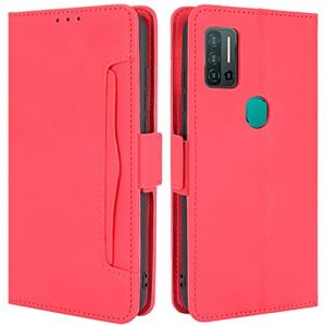 HualuBro Coque pour Ulefone Note 11P, Housse &agrave; Rabat en Cuir de Protection Flip Cover Case Antichoc Stand Portefeuille Etui pour Ulefone Note 11P Coque, Rouge (HualuBro EU, neuf)