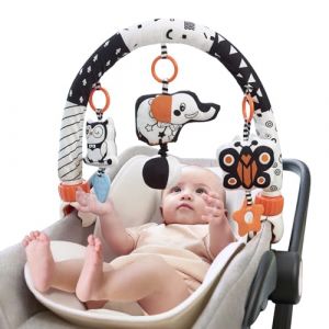 TUMAMA Nouveau-né Poussette Activité Voyage Jouer Arche Jouet,Bébé Arche Suspendu Animal Doux Hochet,Anniversaire Cadeau pour Bébé 0,3,6,9,12 Mois et up (Kids Toys Care, neuf)