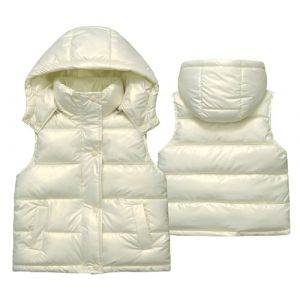 SEAUR Gilets en Duvet Enfant Fille 2-12 Ans Manteau sans Manche Fille Gar&ccedil;on Chaud Doudoune sans Manches L&eacute;ger 140 (MANDIGLO, neuf)