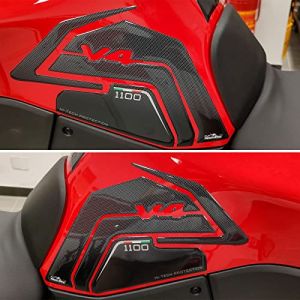 Resin Bike Autocollant Moto Compatibles avec Ducati Multistrada V4 2021-2023. Protections Lat&eacute;rales Contre Les Chocs et Les &Eacute;raflures.Paire Autocollant 3D R&eacute;sin&eacute;s Fabriqu&eacute; en Italie (ResinBike, neuf)